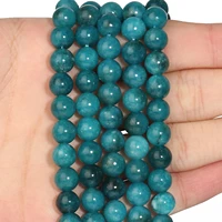 6810mm natural stone blue apatite beads loose round spacer beads for jewelry making design diy bracelet accessories charms 15