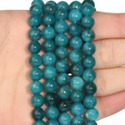 Бусины Из Натурального голубого камня, круглые бусины россыпью 6810 мм, для изготовления ювелирных изделий, дизайн сделай сам, аксессуары для браслетов, Подвески 15 дюймов