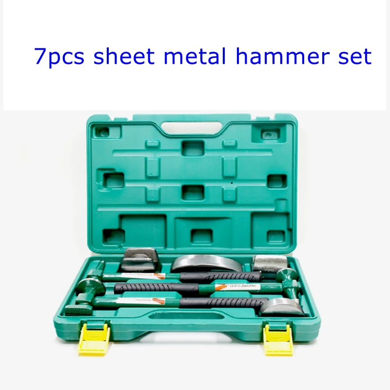 

Professional sheet metal hammer 7-piece set of high carbon steel shaping repair horn body depression repair tool auto repair
