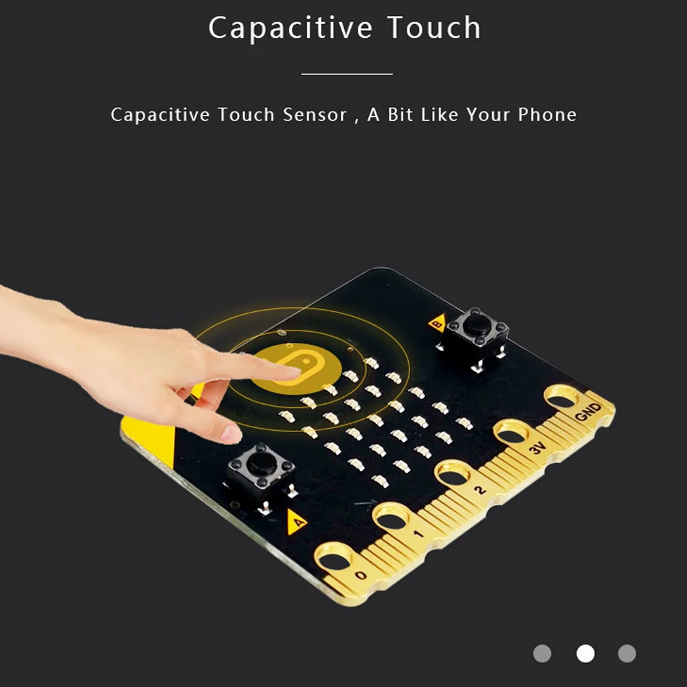

New micro:bit V2 Board Upgraded Processor Capacitive Touch Sensor Onboard Speaker Microphone BLE 5.0 LED Indicator For Kids