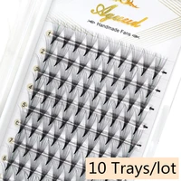 aguud 10 trayslot 3d 5d 6d 8d 10d 12d narrow fan lashes pointy base sharp stem pre made volume lash fans eyelash extension