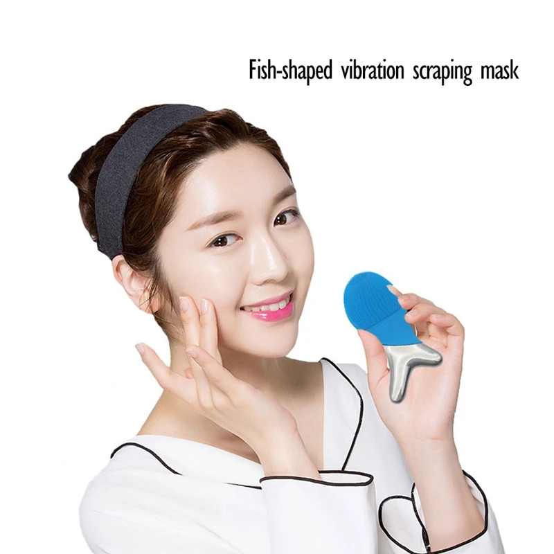 Мини Электрический инструмент для чистки лица Массажная щетка водостойкая