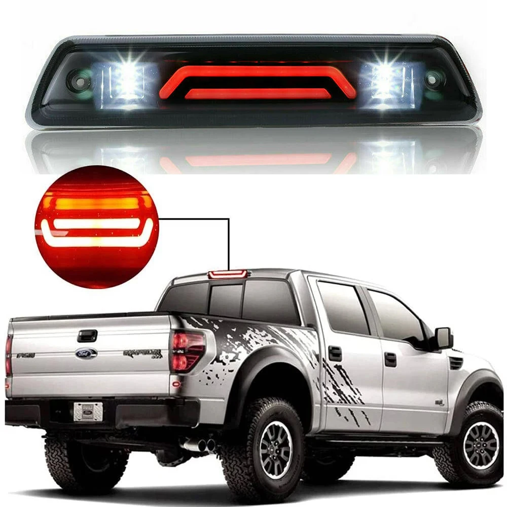 

LED Backup Brae Signal Smoke Reversing Car Stop Rear Lights Brake Semaphore Lamp Car Accessories For Ford F150 F-150 2009-2014