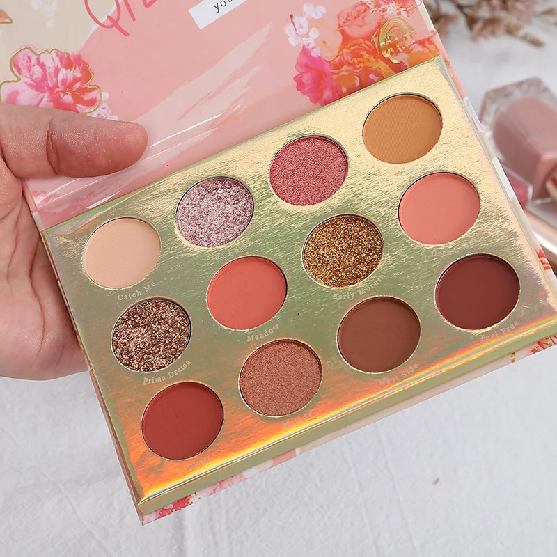 Перламутровые натуральные немые тени для век Палитра голая вспышка макияж