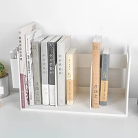 abs white desktop bookends with pen holder box desk books file bookend storage rack for children student bookends rack