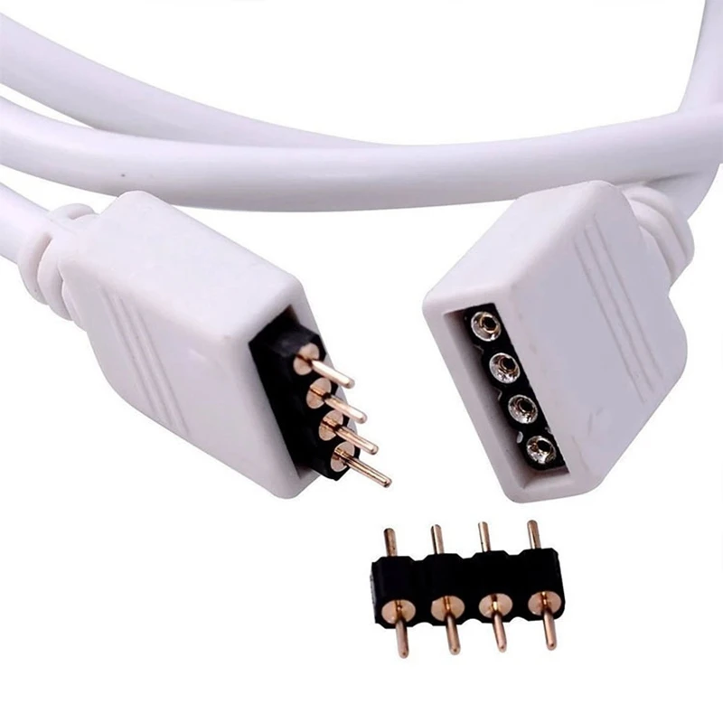 4Pin 5Pin 0 5 м 1 2 3 10 RGB Разъем RGBW RGBWW Удлинительный провод кабель для 3528 5050 Светодиодная
