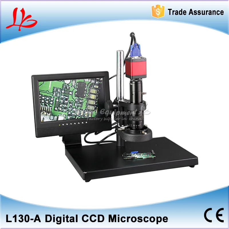 

L130-A professional digital electronic video CCD microscope and repair industrial manufacturing and testing of metal jewelry