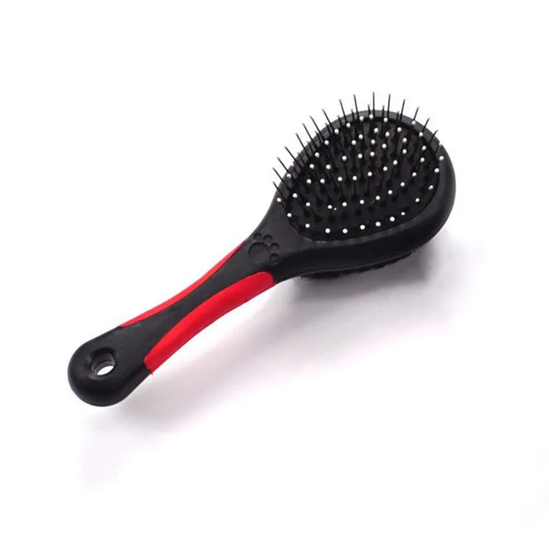 Двойными бортами гребень для кошек собак 2 сталкивается с обеих сторон собака