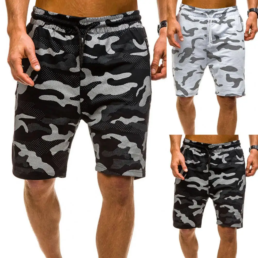 

Soft Stylish Knee Length Loose Men Shorts All Match Sport Shorts Knee Length Streetwear