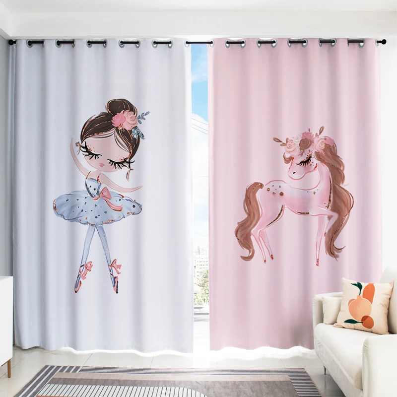 Мультяшные занавески для детей шторы спальни домашний декор гостиной домашние
