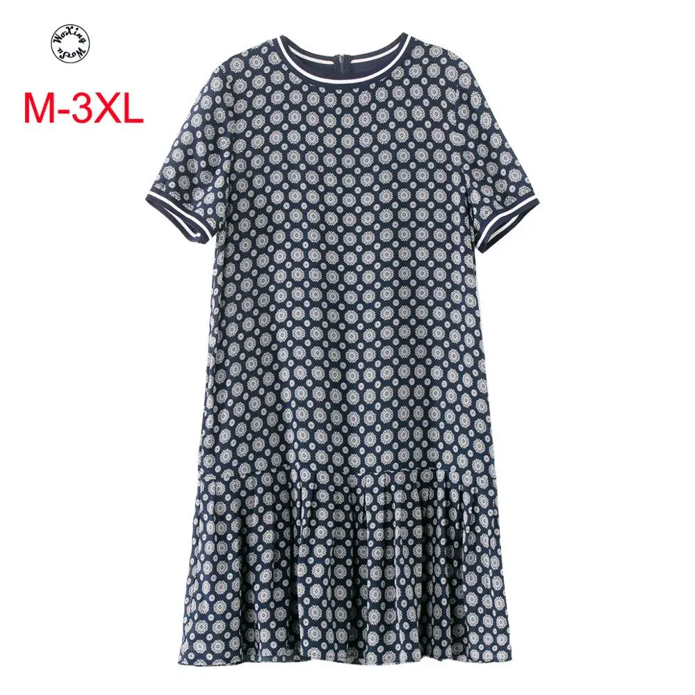 

2021 silk dress big yards high-end mulberry silk crepe M to 3XL