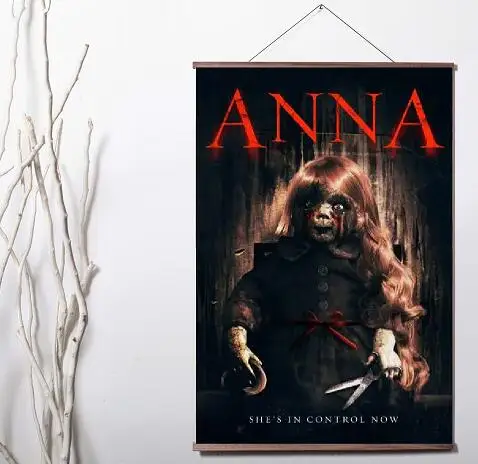 

Anna Movie Art Canvas print poster decoration painting with solid wood hanging scroll