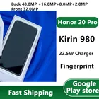 Смартфон Honor 20 Pro международной прошивки, 48 МП, Kirin 980, Android 9,0, сканер отпечатков пальцев, Google Playstore, 6,26 дюйма IPS OTA