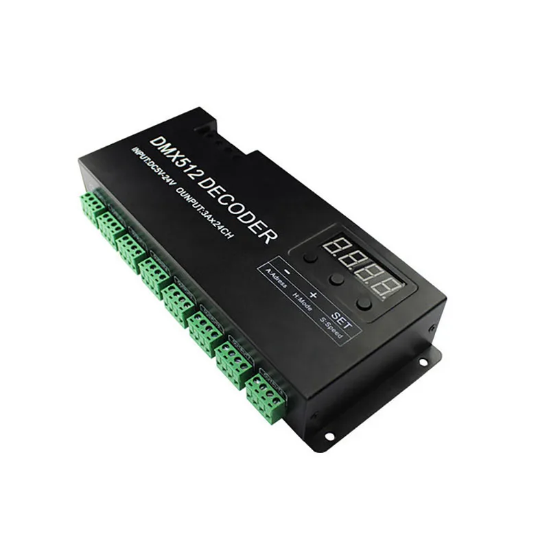 24 канала Dmx декодер Dmx512 постоянное напряжение Ch Cv ШИМ 3а X channel|Цифро-аналоговые