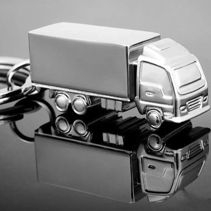 New Zinc Alloy Truck Keychain Gadgets For Men Fashion Metal Lorry Van Key Chain On Bag Male Trinket Jewelry Party Promotion Gift | Украшения
