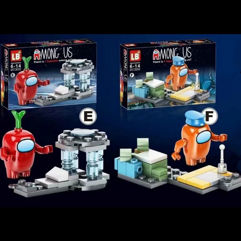 

8 Pcs/Set Among US Model Building Blocks Mini Figures Bricks Idear Creative DIY Toys Action Figure Decoration