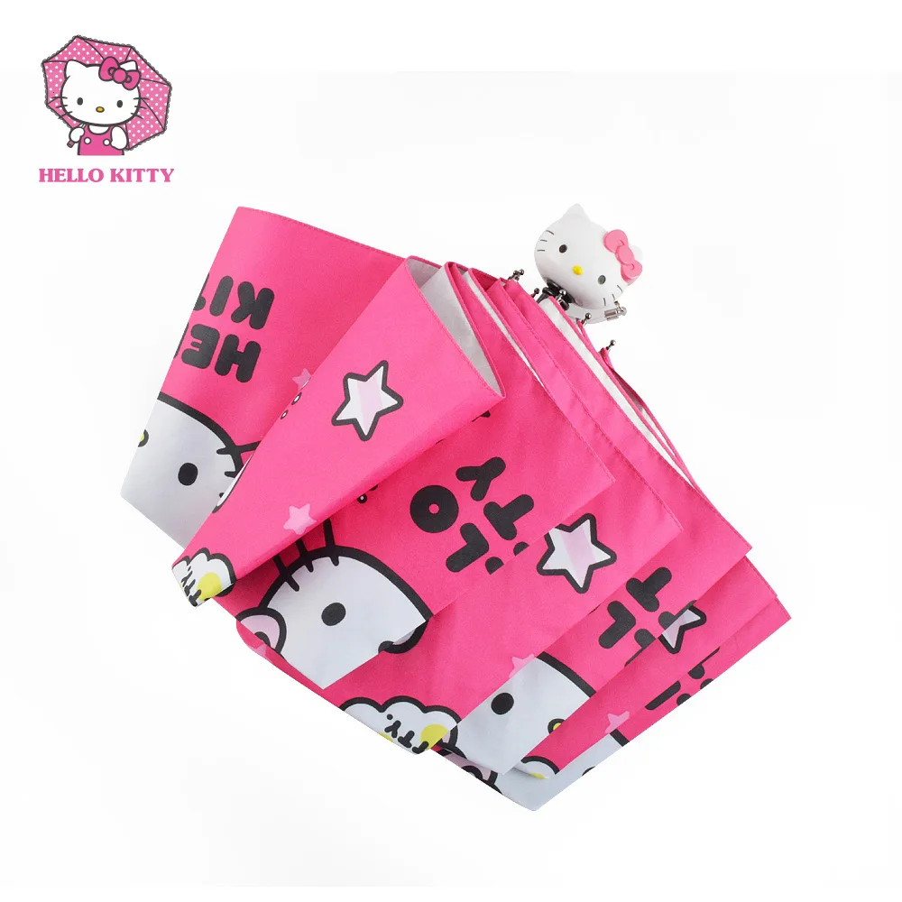 Рисунок Hello Kitty Anti UV зонтик дождь Для женщин Зонты regenschirm Аниме Зонтик полиэфирное