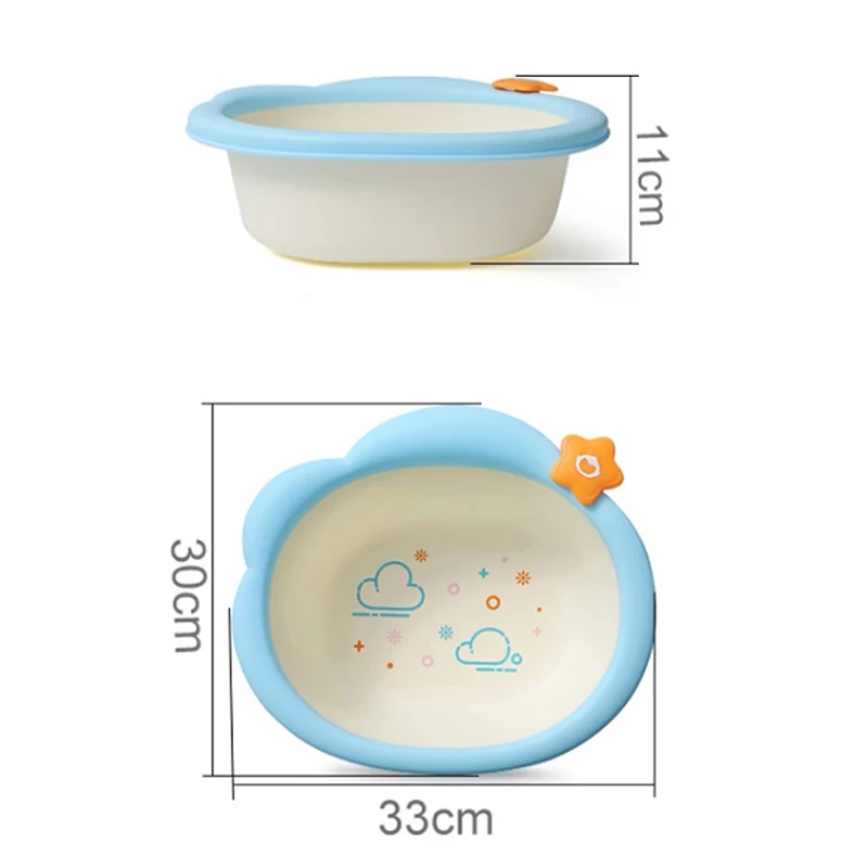 

Kids Washbasin Bath Tubs Plastic Lightweight Portable Basin Washing Home Kitchen Bowl Outdoor Camping Baby Kids Wash Basin