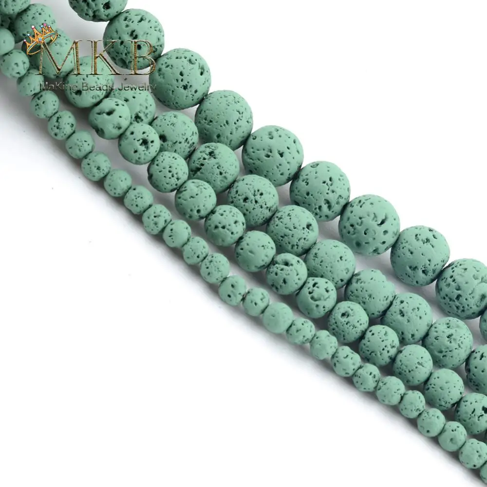 Круглые Бусины Из Натурального светильник-зеленого гематита 4/6/8/10/12 мм для