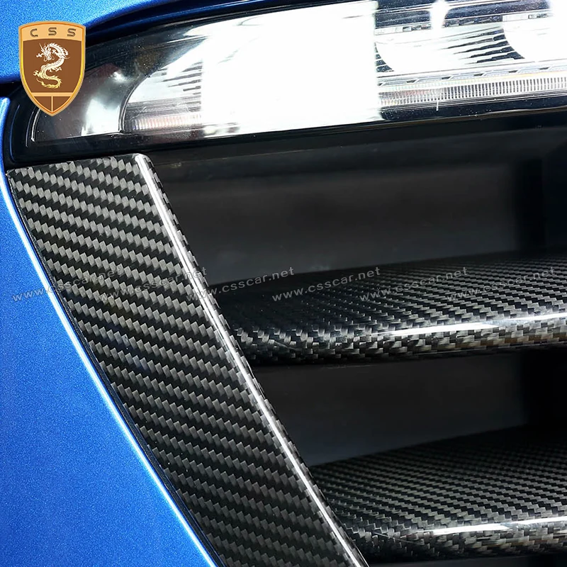 6 шт. передняя противотуманная фара из углеродного волокна накладка на боковую