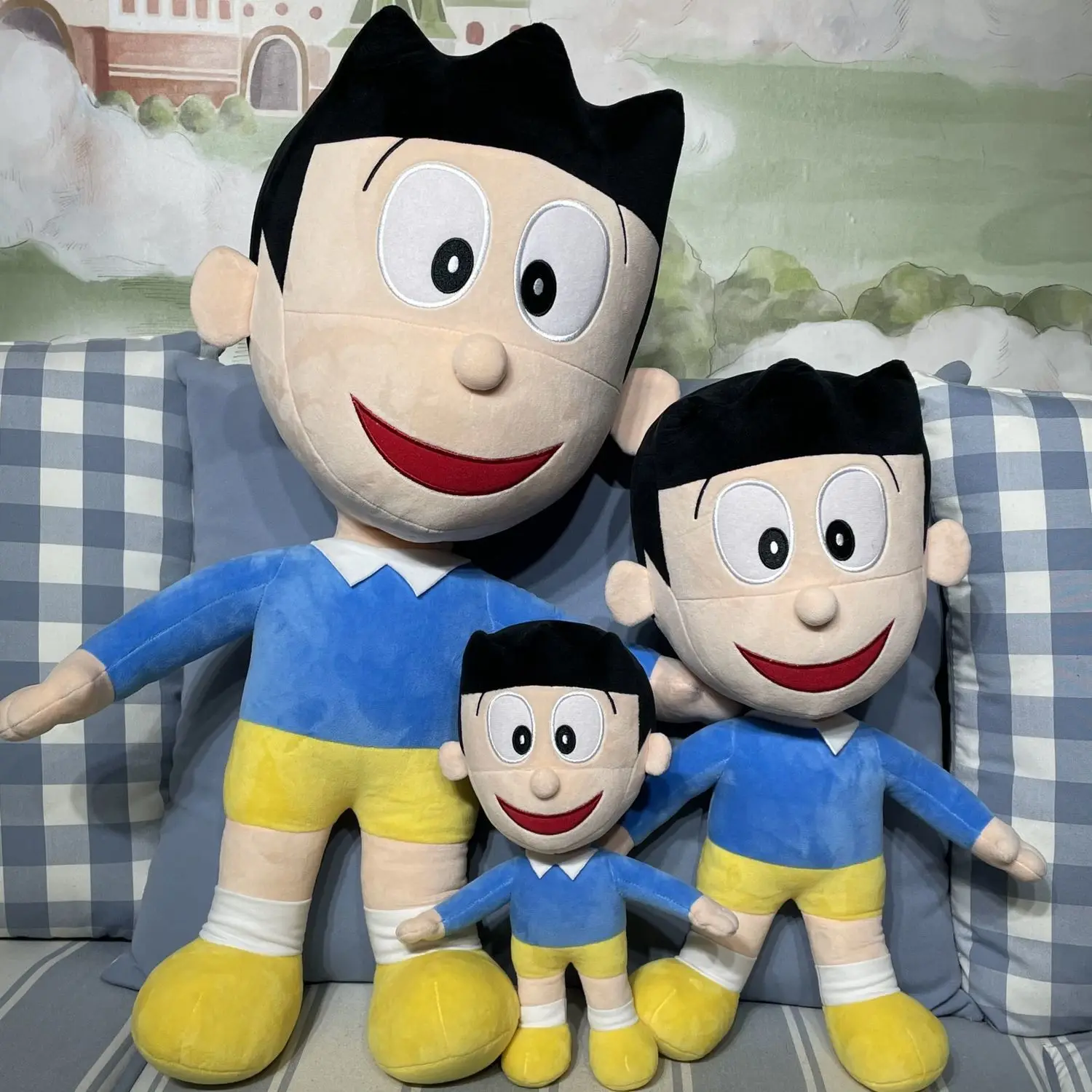 Mu&ntilde;eco de peluche de Doraemon Periphery para ni&ntilde;os, mu&ntilde;eco de Anime de nobit, Nobi, Minamoto, Shizuka, Konta, Takeshi, gigante, Honekawa, Suneo-3