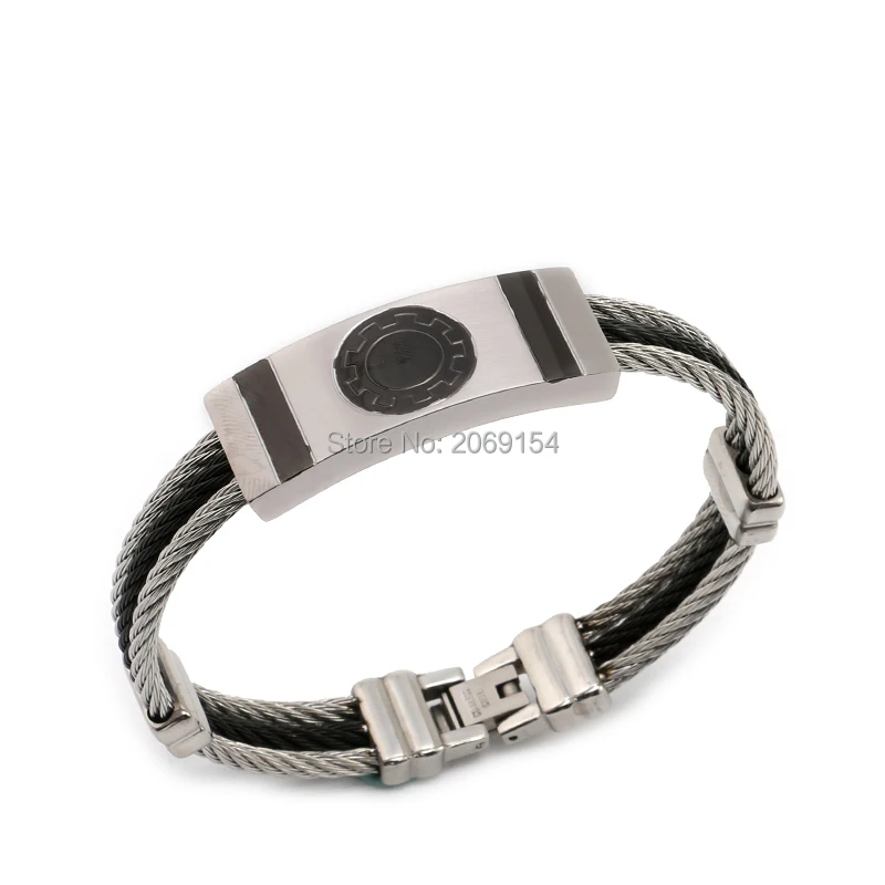 Золотые ювелирные изделия очаровательный браслет для мужчин из нержавеющей
