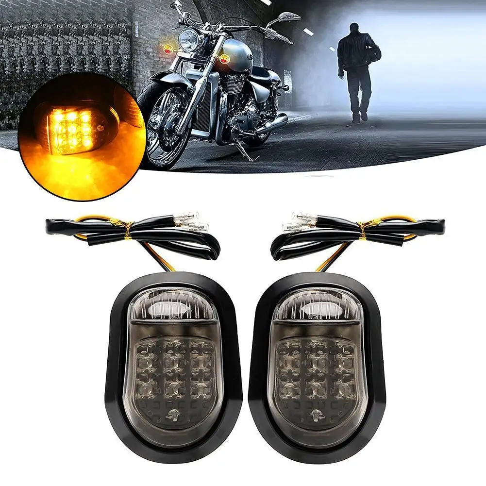 

Yellow Motorcycle Turn Signal Flasher Motorcycle LED A Pair Of Piranha Lights Turn Signal Flasher Lights