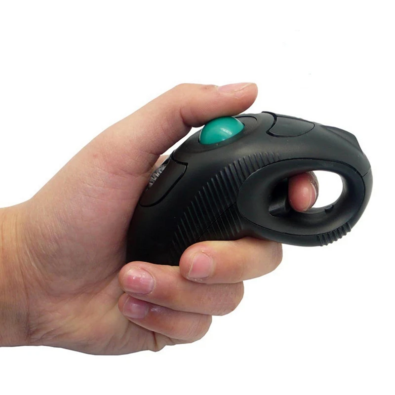 

Air Mouse Multi-Function Lazy Man Wireless Left and Right-Hand Trackball Mouse Suitable for Office Meeting(with Battery)