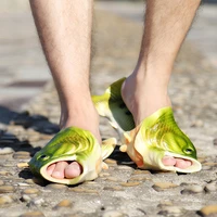 crazy fishing slippers men summer beach slippers 2021 hot style soft eva mans fish shoes unisex slipper boys slides
