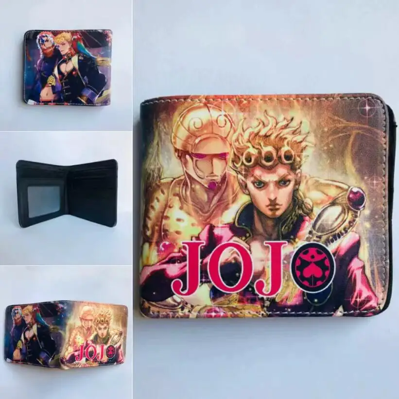 

Bizarre Adventure JOJO Cartoon Wallet Anime Wallet with Card Holder Coin Pocket Fashion Purse Gift