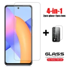 4-в-1 для Huawei Honor 10X Lite стекло 9S 9A 9X Lite Pro закаленное стекло протектор экрана объектив камеры стеклянная пленка Honor 10X Lite