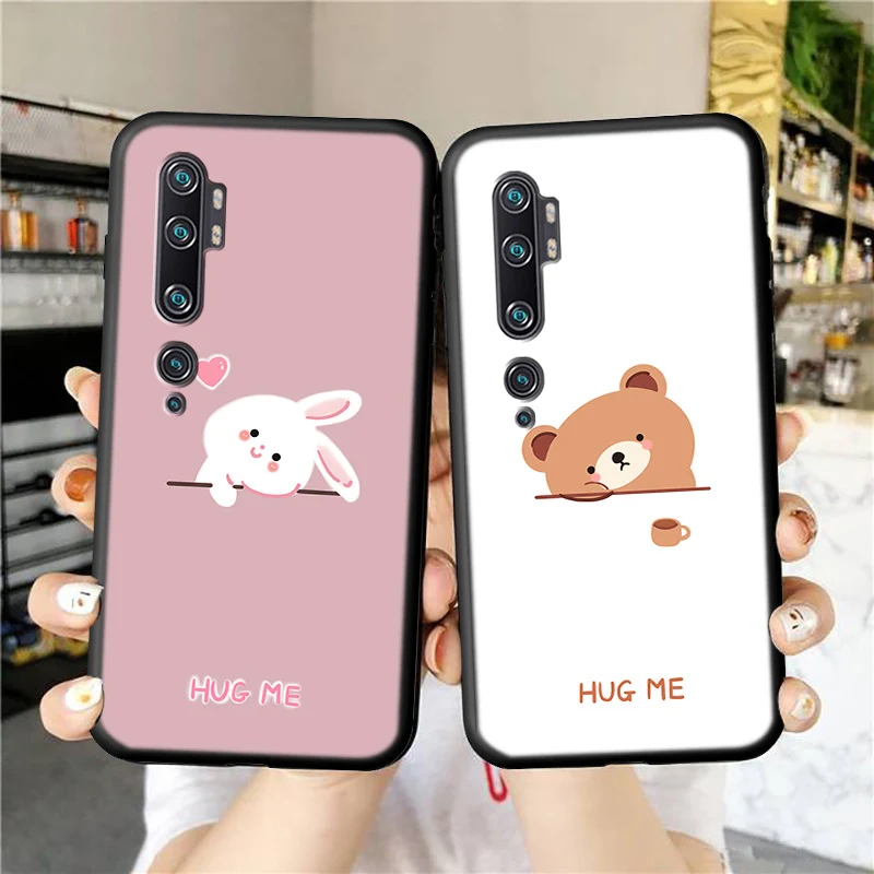 

For Xiaomi Mi CC9 Pro Phone Case Luxury Funda cc9pro Rabbit Bear Silicone Soft Shell Celulares Sleeve cc9pro mi Back Cover Coque