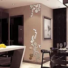 Наклейка espelho, Креативные Круглые Кольца, акриловые зеркальные наклейки, 3D украшение для дома и комнаты, настенные наклейки d90920