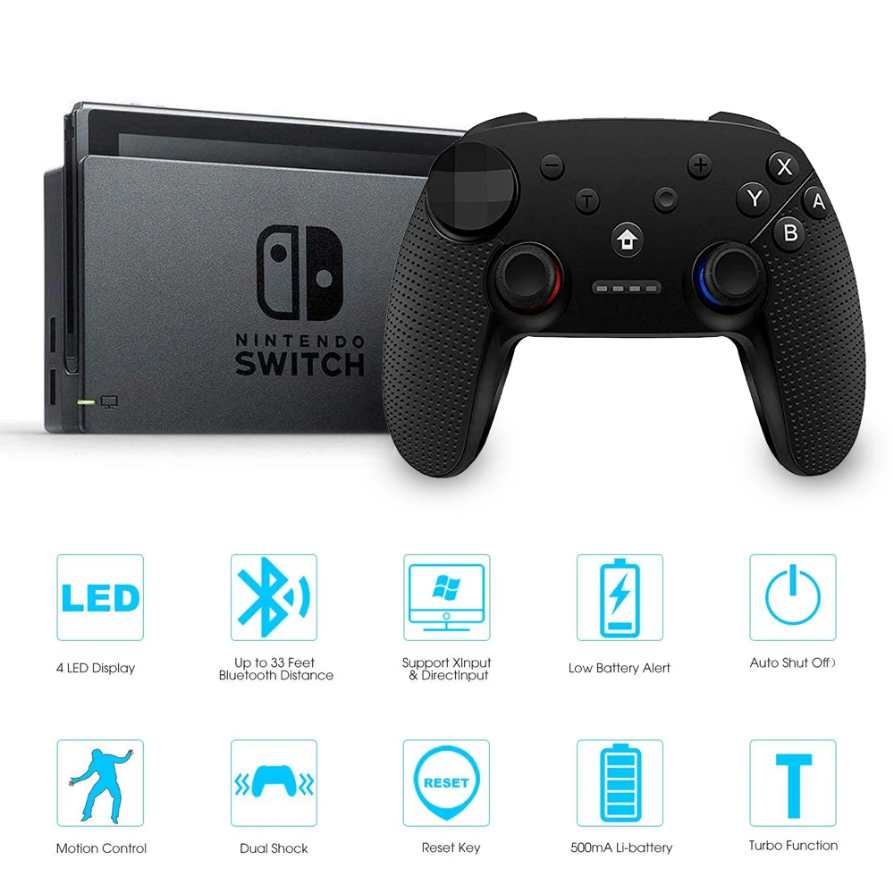 K ISHAKO для Nintendo Switch Pro беспроводной пульт управления Bluetooth NS sploon2 дистанционного
