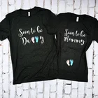 Рубашки для беременных, рубашки для объявления беременности для пар, футболки для беременных в стиле Харадзюку