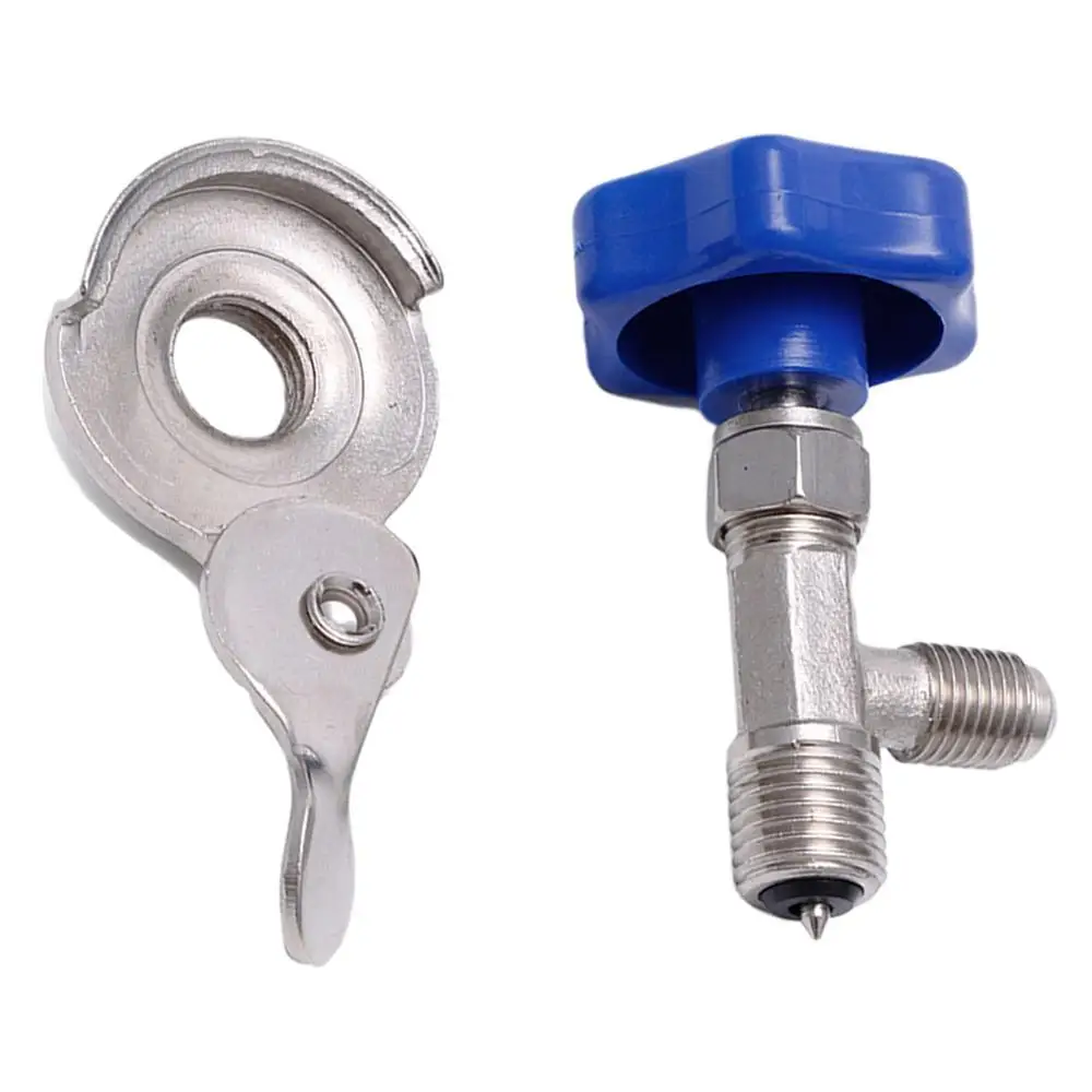 1pc R134a Refrigerant Brass Bottle Opener Dispense Valve Cylinder Can Touch 1/4 SAE Thread Adapter for R12 R22 | Автомобили и