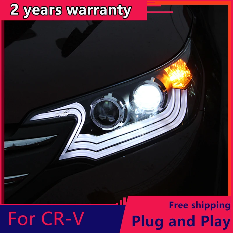 

Фасветильник головного света для Honda CRV 2015 2016, светодиодная фара DRL, передсветильник фара, биксеноновые линзы, ксеноновые HID для Honda CRV, автомоб...