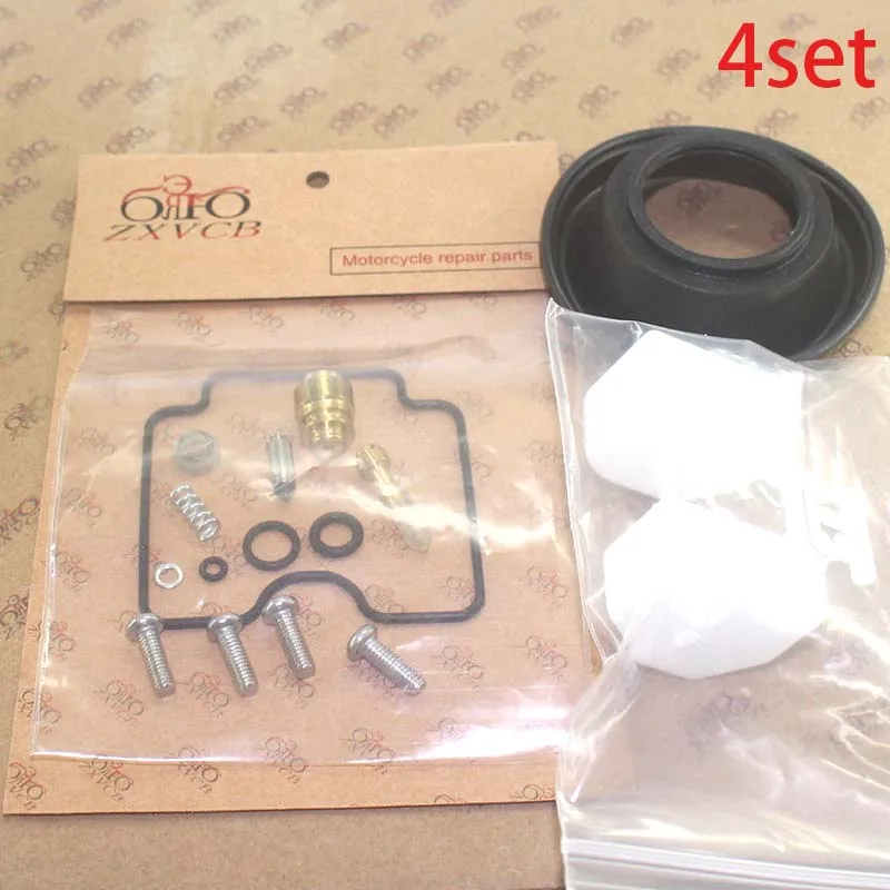 

4set for FZS1000 FAZER 2001-2002 FZS 1000 Motorcycle carburetor repair kit float plunger diaphragm