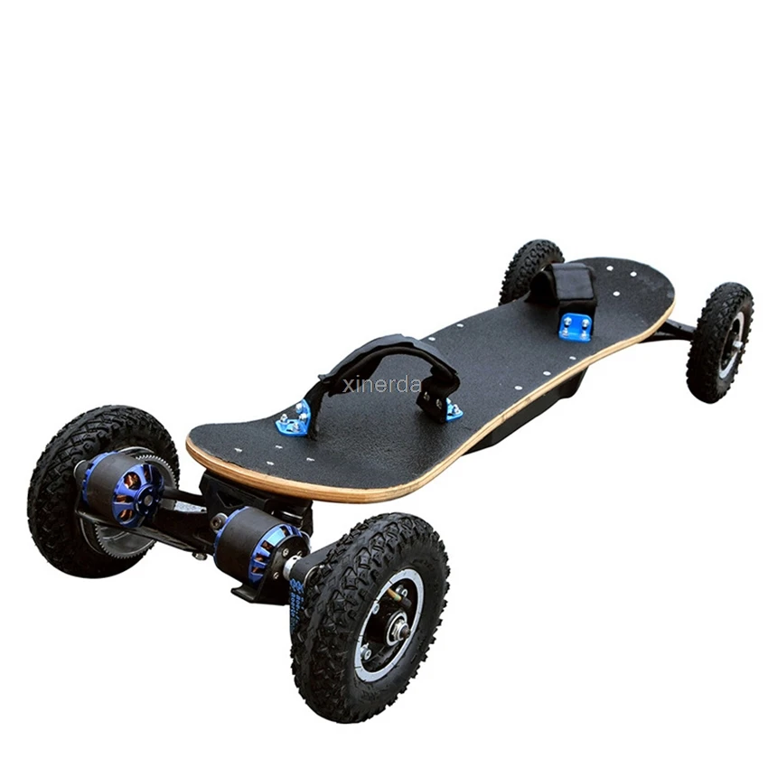 Online Elektrische Roller 4 Rad Elektrische Skateboard Longboard Angehoben Bord E-roller Hoverboard Holz Bord Doppel Motor 1200W Power