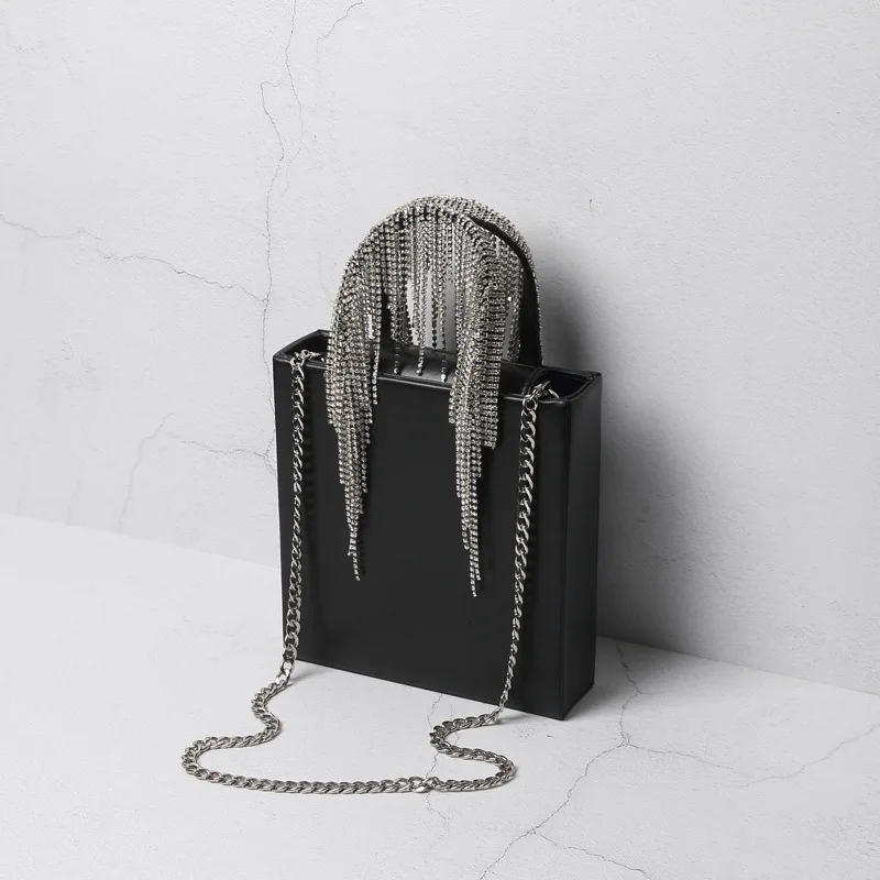 

Luxury Designer Handbags Brand 2021 Fashion Diamond Top-handle crossbody Bags For Women Rivet Shoulder Bag Lady Handbag