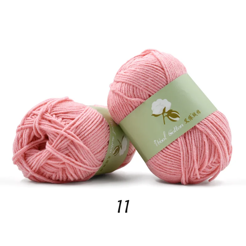 11 30pcs Пряжа для вязания хлопок приятная для кожи ручная пряжа lana trapillo para tejer нить для вязания крючком 30/Лот - Цвет: 11 30pcs