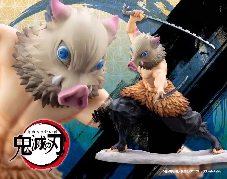 В наличии Origianl Kotobukiya Artfxj фигурка рассекающего демонов Kimetsu no Yaiba Inosuke Hashibira из ПВХ