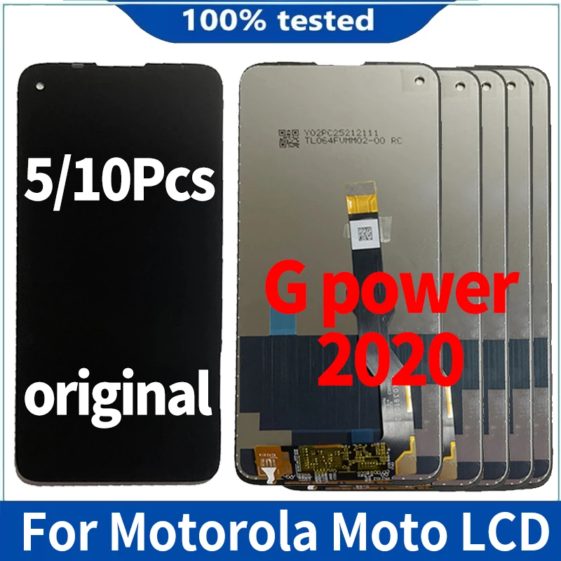

Оригинальный ЖК-дисплей для Motorola Moto G Power 2020, 5/10 шт./Лот, дисплей с сенсорным дигитайзером в сборе, детали для телефона