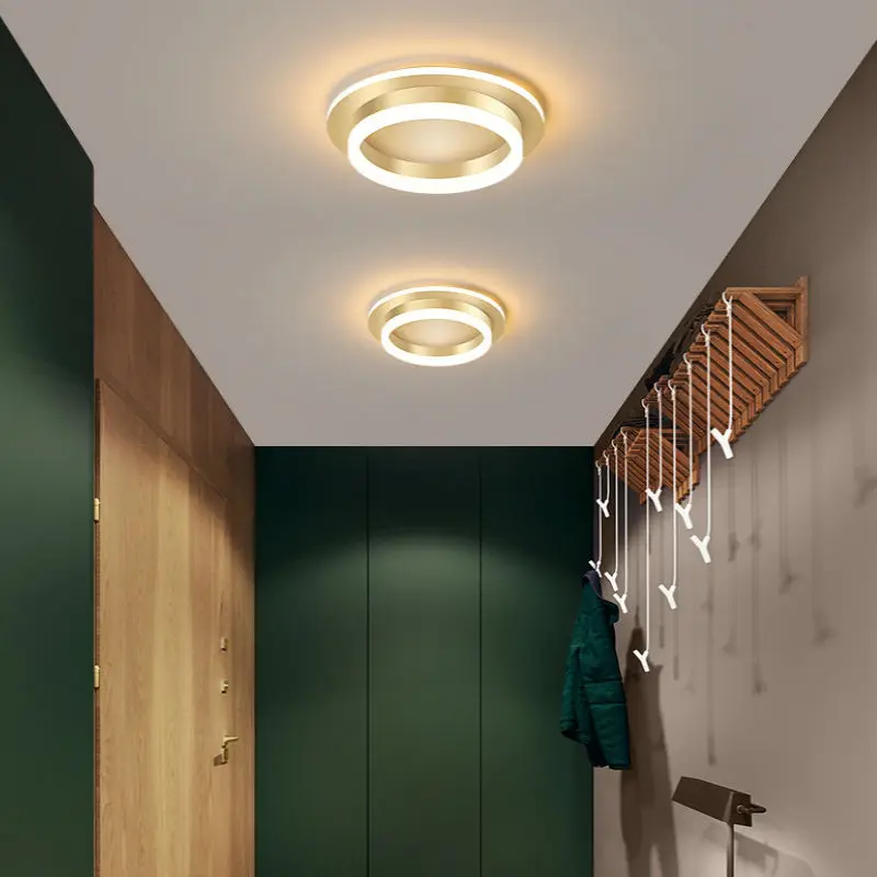 

Gloden Modern Led Ceiling Lamp For Bedroom Fashionable Corridor Light 90-260V