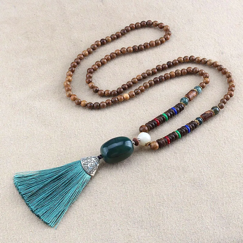 Унисекс ручная работа искусственное ожерелье в стиле бохо хиппи этнический