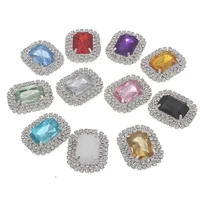 fashion flatback brooch jewelry sew on rhinestone with claw acrylic gems strass crystal applique for craft diamante trim