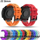 Силиконовый ремешок, браслет для смарт-часов 26 22 мм для Garmin Forerunner 935 945, браслет Fenix 3 HR, быстросъемные аксессуары Correa
