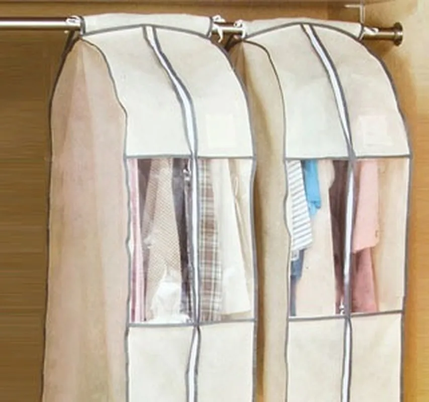 

3Pce видны с трехмерной аппликацией в виде Пылезащитный чехол слой одежды органайзер чехол для мешка для сбора пыли шкаф сумка для хранения д...