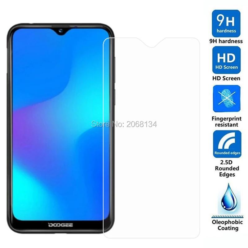 2.5D переднее закаленное стекло Для Doogee Y8 plus защитная пленка 9H Защитная для ЖК