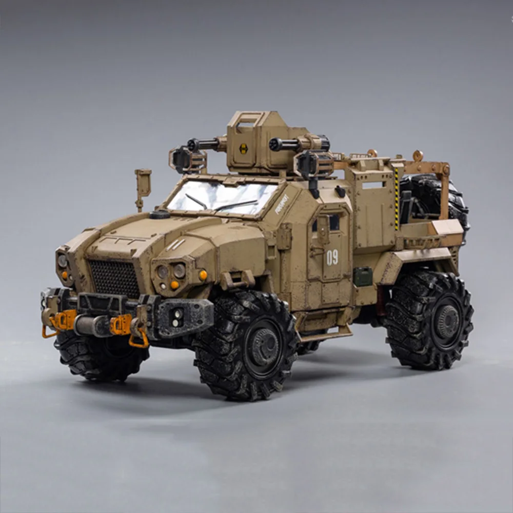 

JOYTOY масштаб 1/18, военный ураган, тяжелый внедорожник, песчаная версия, коллекционная Игрушечная модель